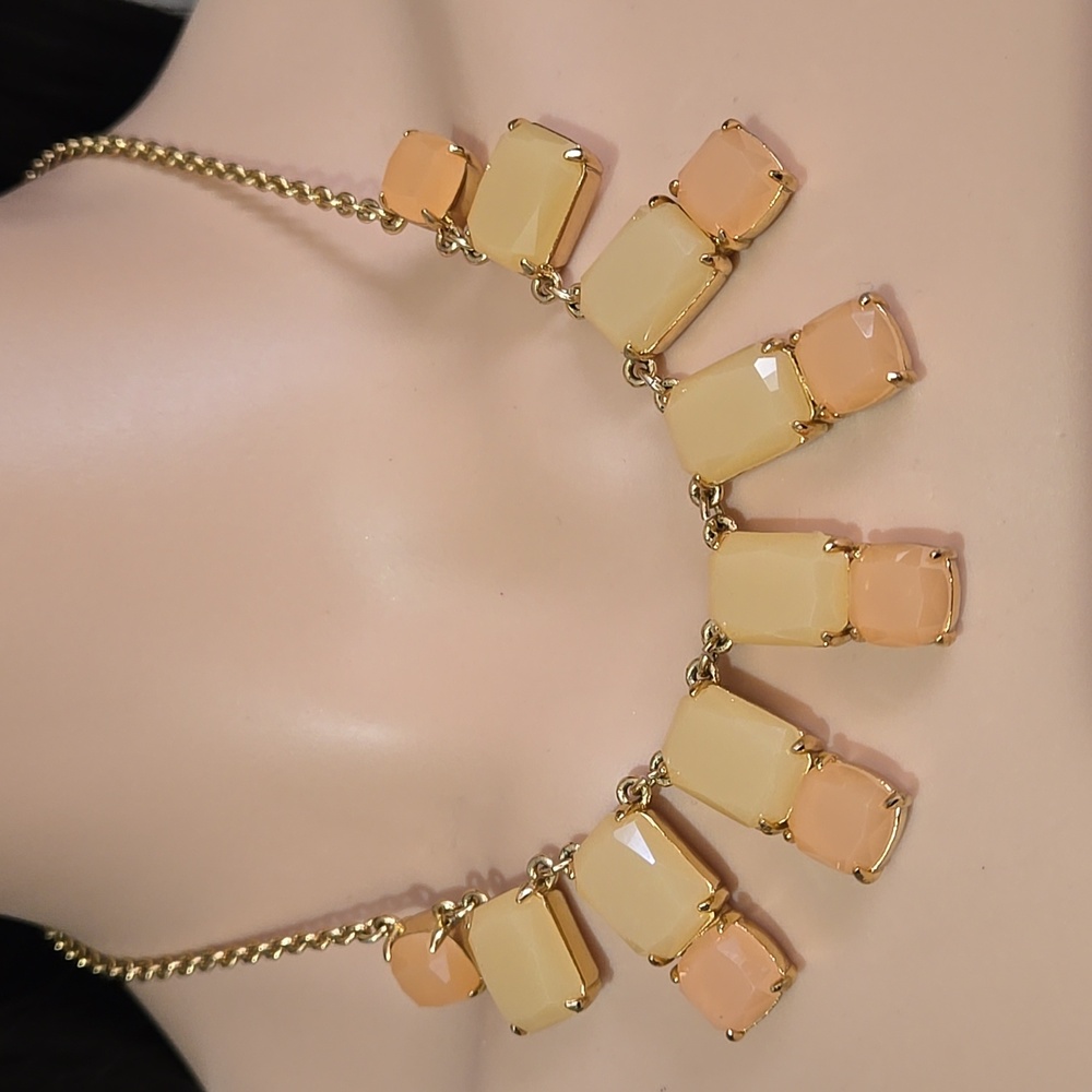 Kate Spade Peach/Light Orange Statement Necklace